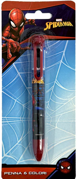 STYLO 6 COULEURS SPIDERMAN